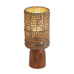 TOV Furniture Kombu Natural Raffia and Wood Small Table Lamp