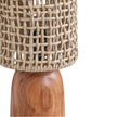 TOV Furniture Kombu Natural Raffia and Wood Small Table Lamp