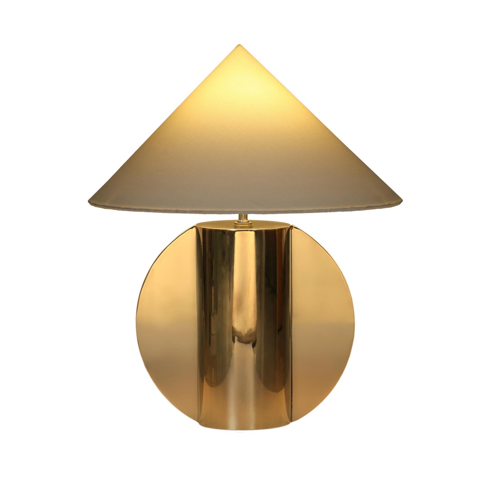 TOV Furniture Geo Semi-Circled Chrome Table Lamp