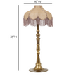 TOV Furniture Buchanan Jute Fringed Scalloped Table Lamp