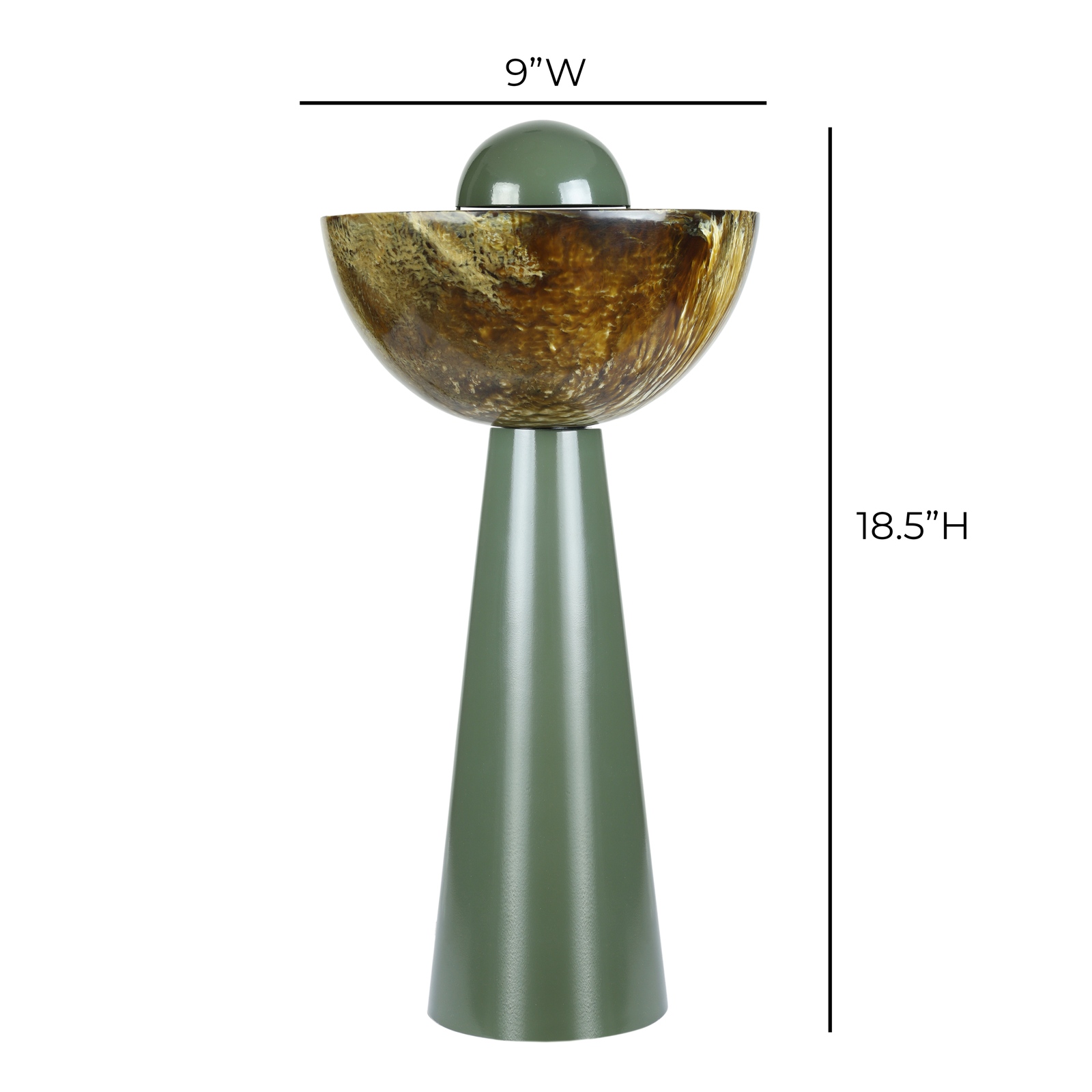 TOV Furniture Rising Green Resin Table Lamp