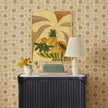 TOV Furniture Edith Curved Papier Mache Flower Pleated Table Lamp