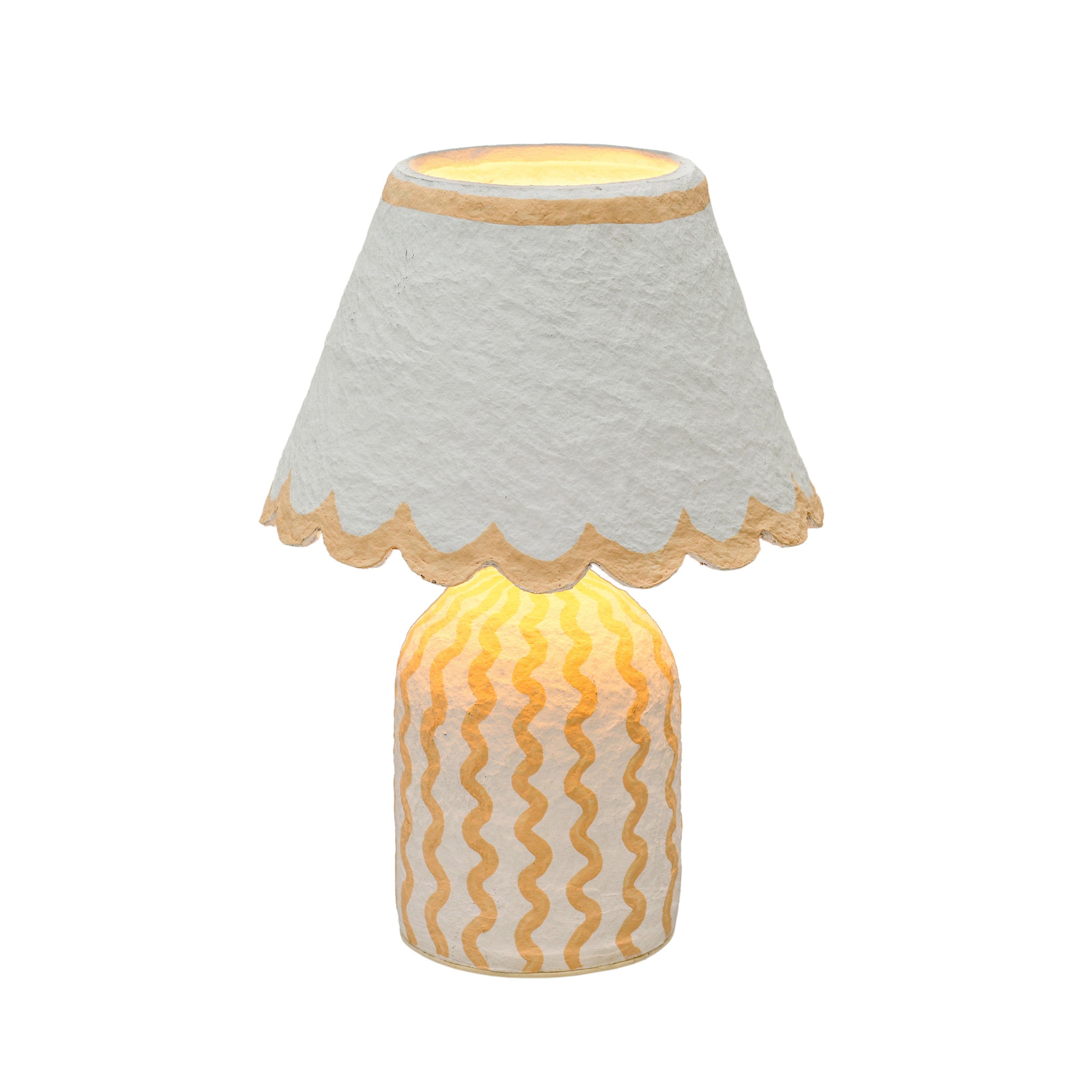 TOV Furniture Blum Scalloped Cotton Mache Table Lamp