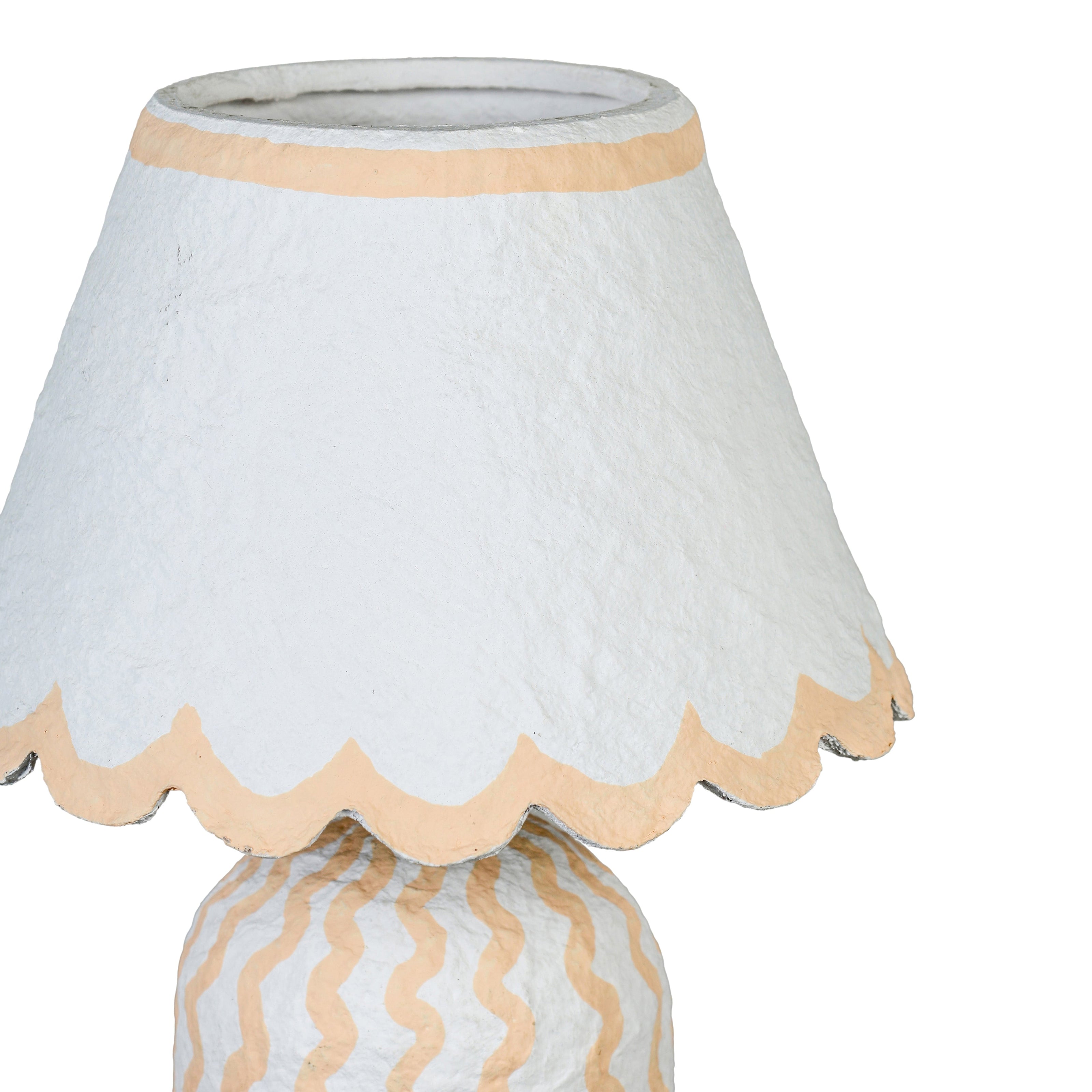 TOV Furniture Blum Scalloped Cotton Mache Table Lamp