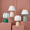 TOV Furniture Blum Scalloped Cotton Mache Table Lamp
