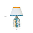 TOV Furniture Blum Scalloped Cotton Mache Table Lamp