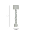 TOV Furniture Pebble Cream Papier Mache Floor Lamp