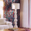 TOV Furniture Pebble Cream Papier Mache Floor Lamp