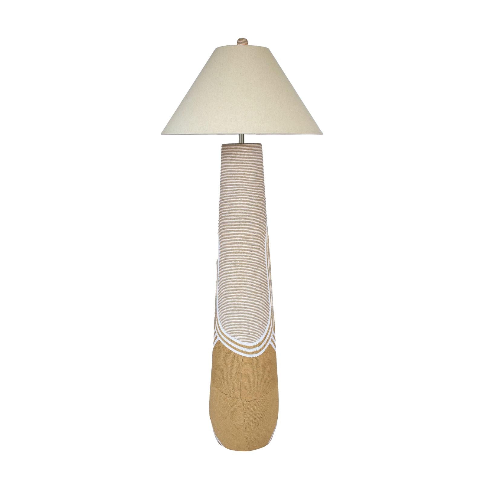 TOV Furniture Harlee Natural Woven Floor Lamp