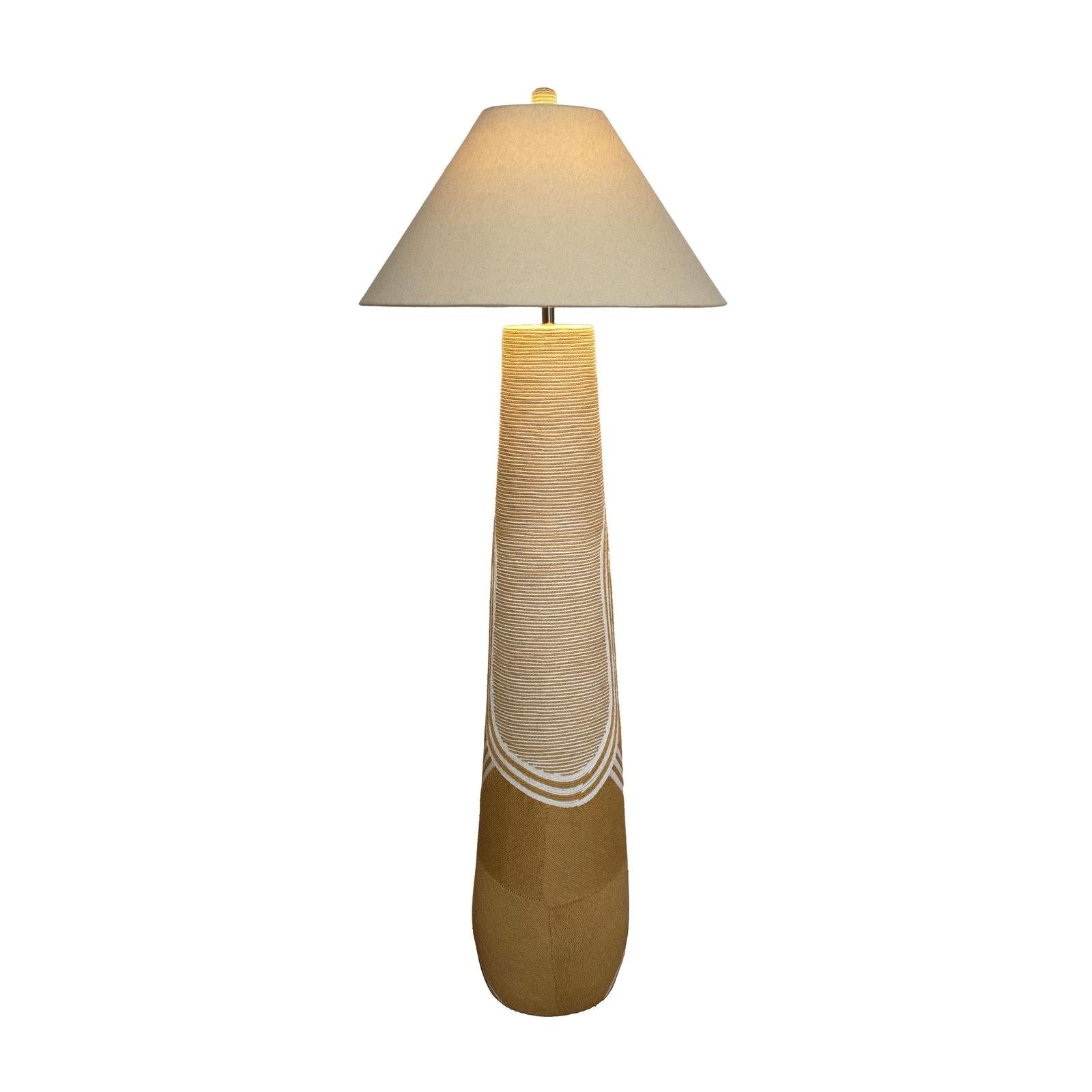 TOV Furniture Harlee Natural Woven Floor Lamp