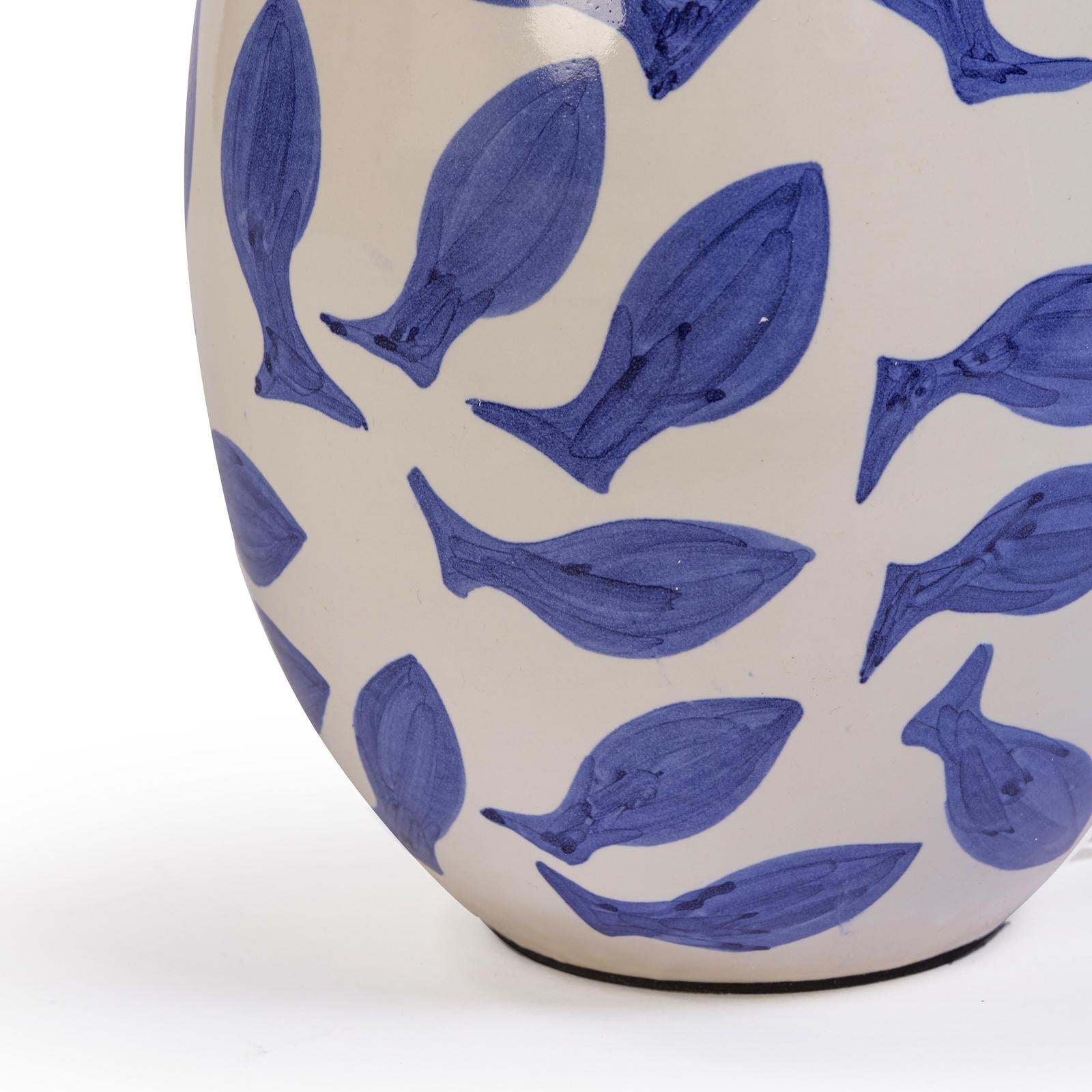 TOV Furniture Sardine White & Blue Ceramic Table Lamp