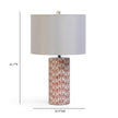 TOV Furniture Lassy Pink Ribbon Capiz Shell Table Lamp