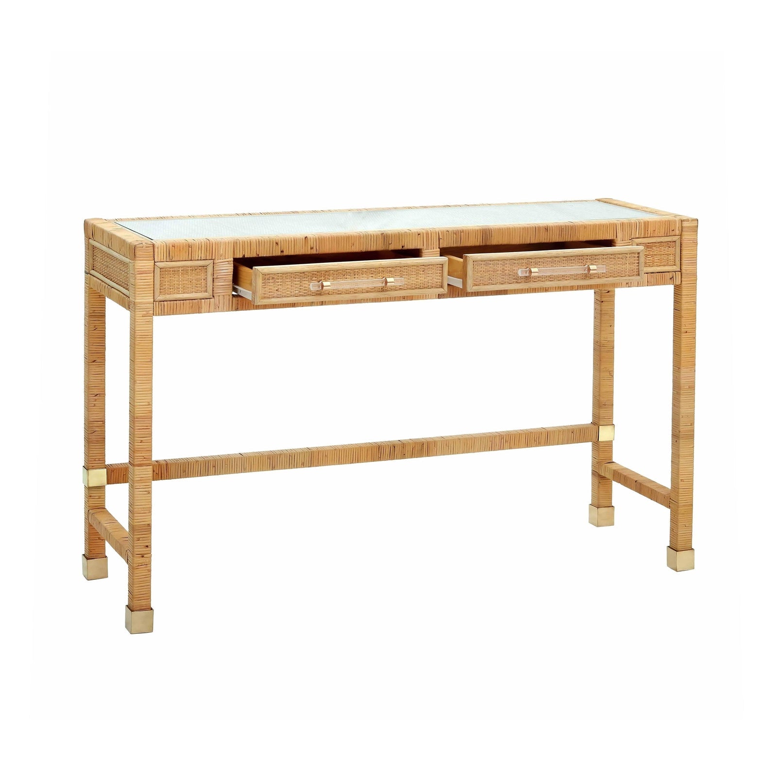 TOV Furniture Amara Rattan Desk