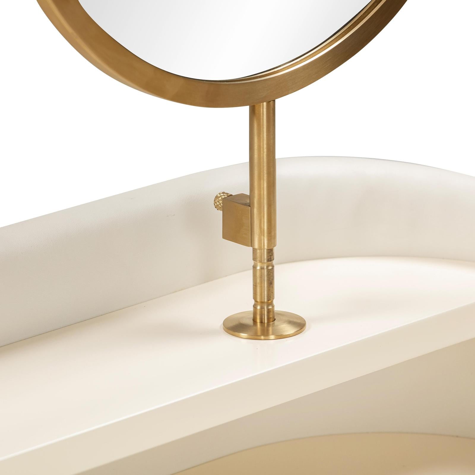 TOV Furniture Penelope Vegan Leather Wrapped Vanity Desk