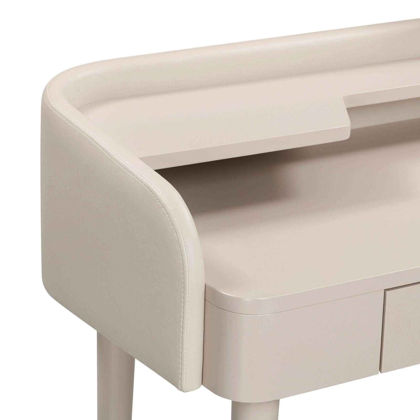 TOV Furniture Penelope Vegan Leather Wrapped Vanity Desk