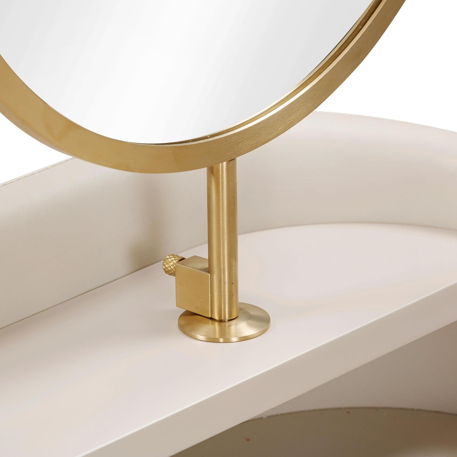 TOV Furniture Penelope Vegan Leather Wrapped Vanity Desk