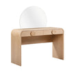 TOV Furniture Moonrise Natural Ash 2-Drawer Vanity Desk
