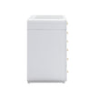 TOV Furniture Hollywood White Desk with Vanity Mirror