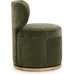 TOV Furniture Amaya Green Upcycled Contract-Grade Chenille Swivel Desk Chair