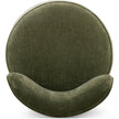 TOV Furniture Amaya Green Upcycled Contract-Grade Chenille Swivel Desk Chair