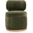 TOV Furniture Amaya Green Upcycled Contract-Grade Chenille Swivel Desk Chair