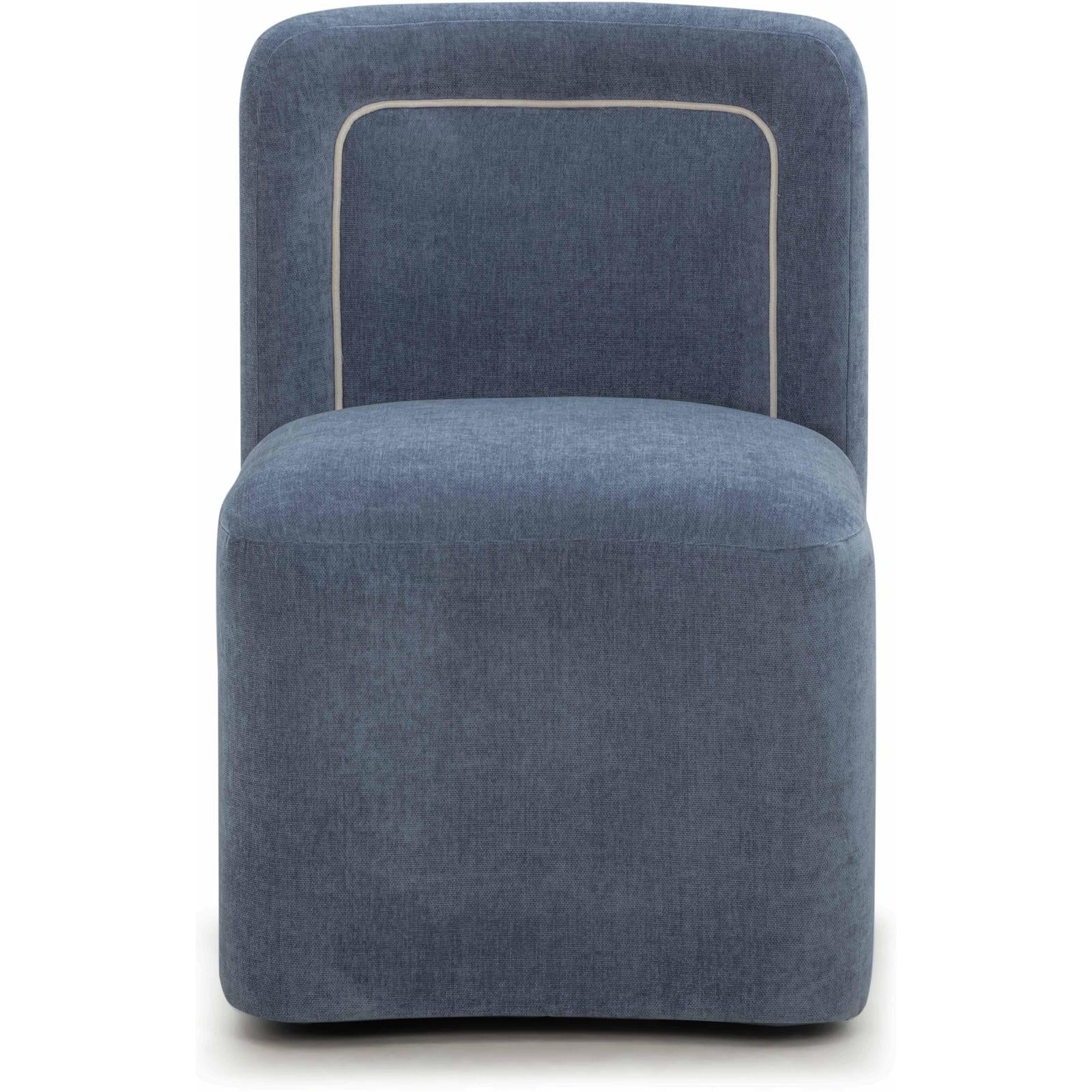 TOV Furniture Dolce Performance Velvet Rolling Desk Chair