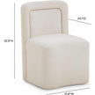 TOV Furniture Dolce Performance Velvet Rolling Desk Chair