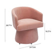 TOV Furniture Kristen Upcycled Chenille Rolling Desk Chair