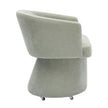 TOV Furniture Kristen Upcycled Chenille Rolling Desk Chair