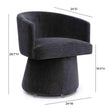 TOV Furniture Kristen Upcycled Chenille Rolling Desk Chair