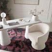 TOV Furniture Kristen Upcycled Chenille Rolling Desk Chair
