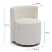 TOV Furniture Alyssa Rolling Desk Chair