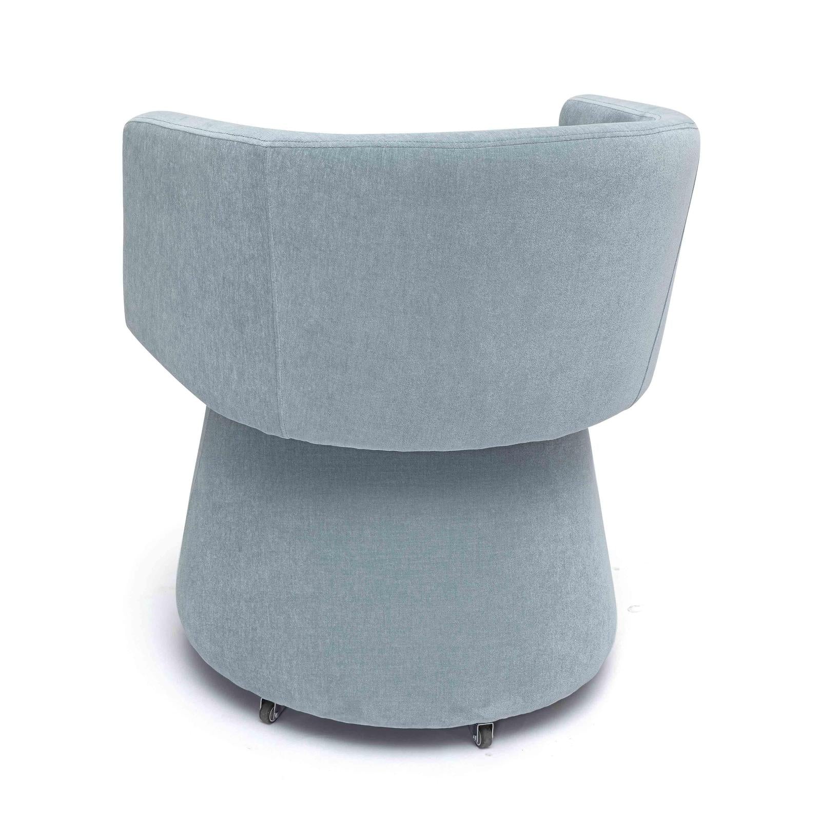 TOV Furniture Kristen Upcycled Chenille Rolling Desk Chair