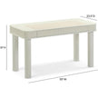 TOV Furniture Sarah Cream Drawer Executive Work Desk