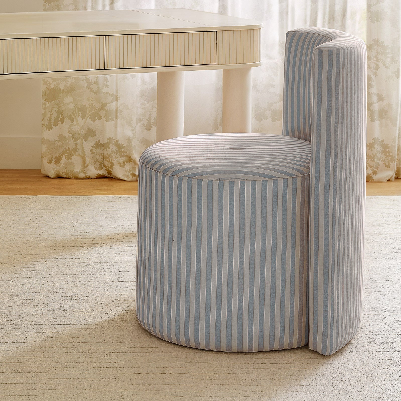 TOV Furniture Alyssa Rolling Desk Chair