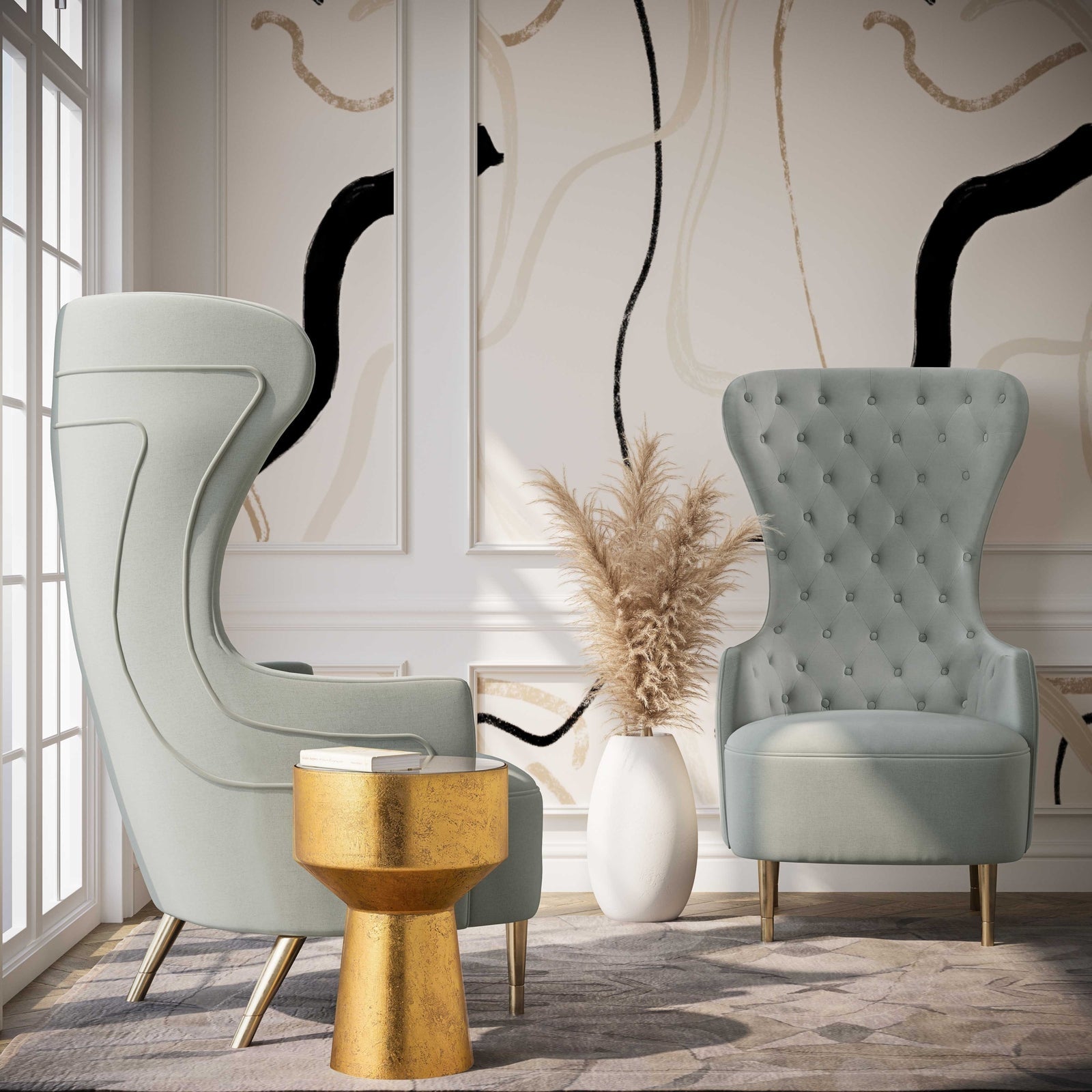 TOV Furniture Jezebel Wingback Chair