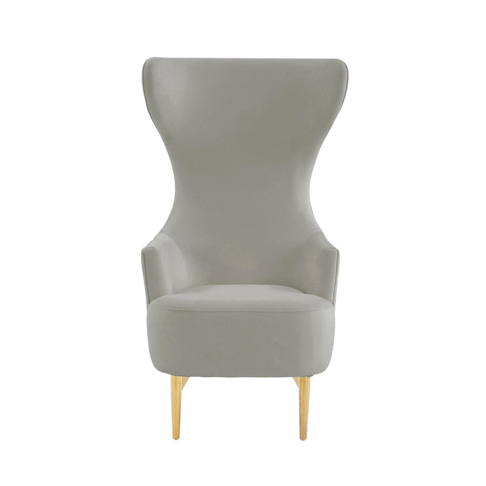 TOV Furniture Julia Channel Tufted Wingback Chair