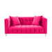 TOV Furniture Bea Hot Pink Velvet Loveseat