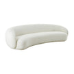 TOV Furniture Kendall Cream Velvet 120 Inch Sofa