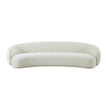 TOV Furniture Kendall Cream Velvet 120 Inch Sofa