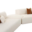 TOV Furniture Fickle Cream Boucle 5-Piece Modular Sectional