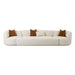 TOV Furniture Fickle Cream Boucle 3-Piece Modular Sectional