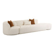 TOV Furniture Fickle Cream Boucle 3-Piece Modular Sectional