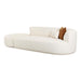 TOV Furniture Fickle Cream Boucle 2-Piece Chaise Modular Sofa