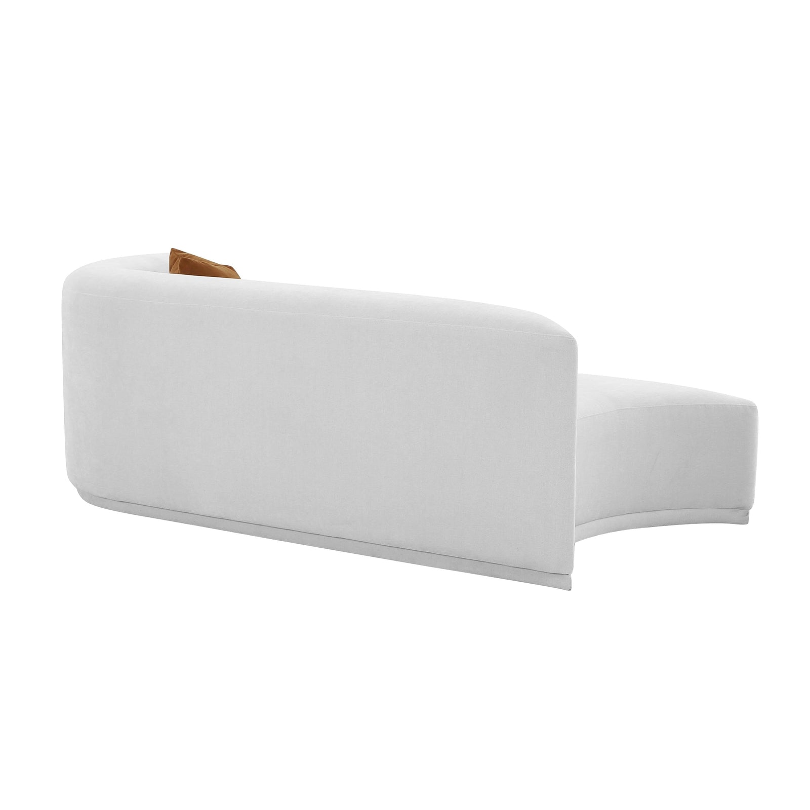 TOV Furniture Fickle Grey Velvet Modular Loveseat