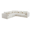 TOV Furniture Hangover Cream Boucle 5-Piece Modular L-Sectional