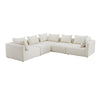 TOV Furniture Hangover Cream Boucle 5-Piece Modular L-Sectional