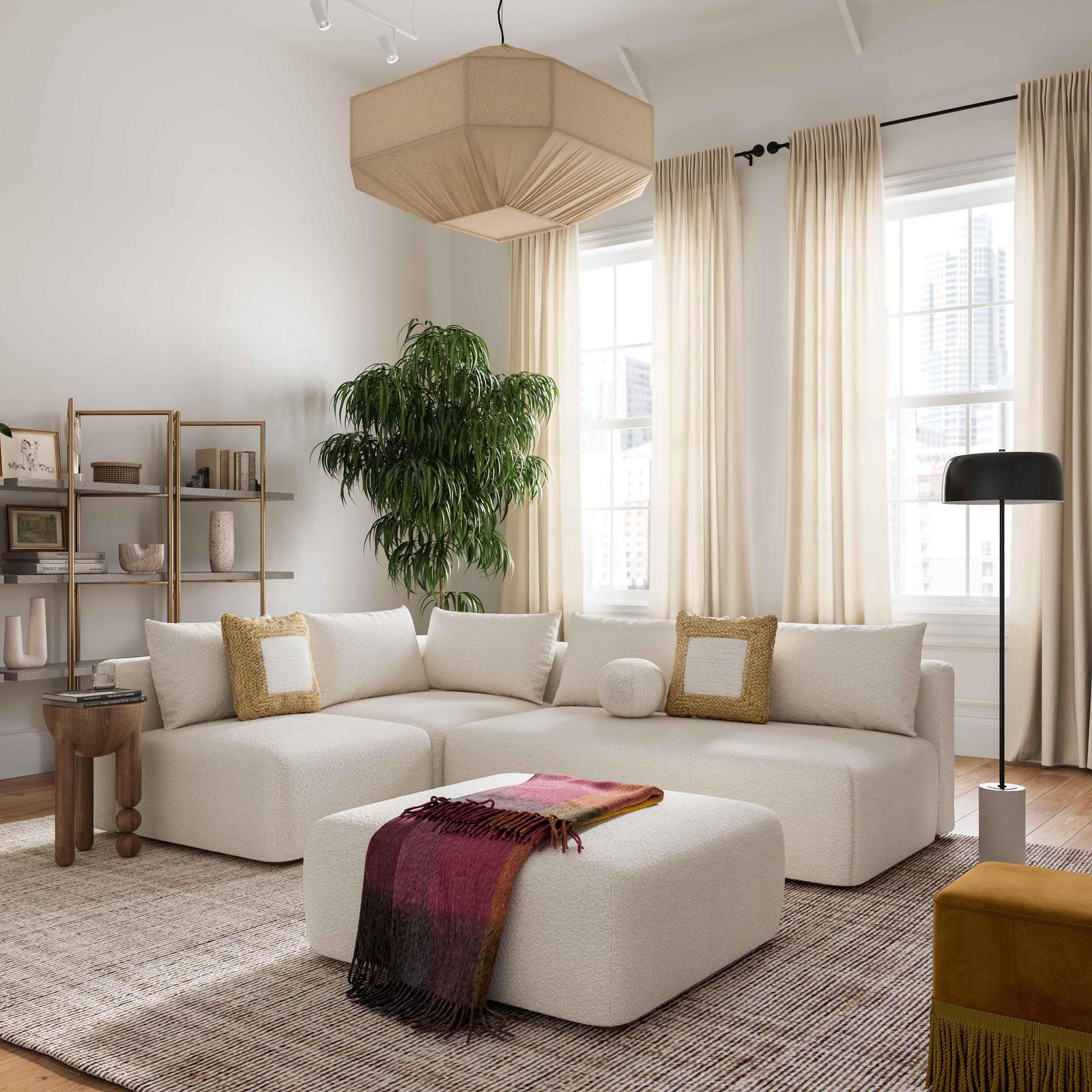 TOV Furniture Hangover 145 Inch Long Sofa