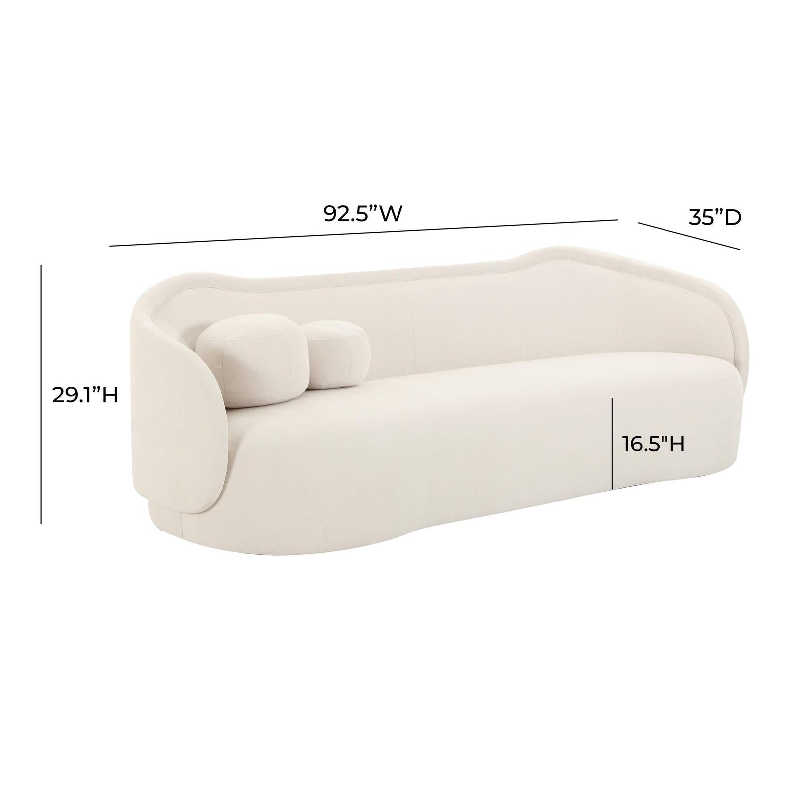 TOV Furniture Circe Textured Velvet Sofa