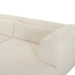TOV Furniture Tarra Fluffy Oversized Cream Corduroy Modular Sectional
